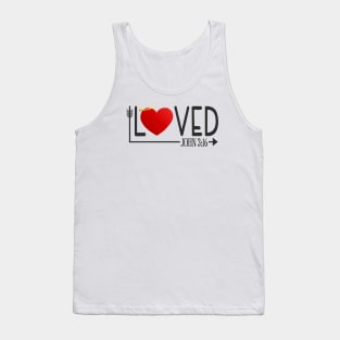 Inspirational Loved Bible Verse Valentine's Day Quote Tank Top